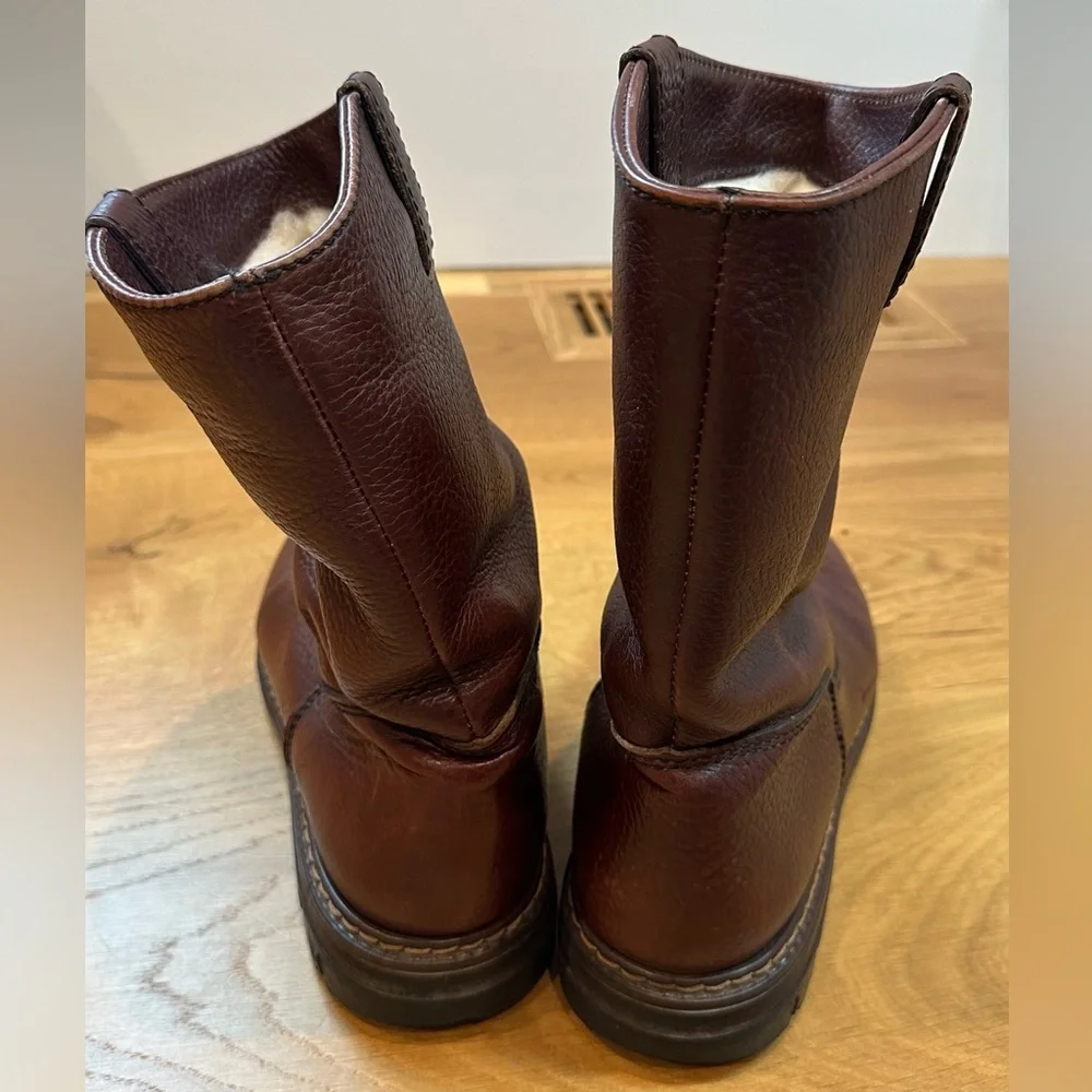 Blondo | Mens Wool Lined Leather Pull On Boots